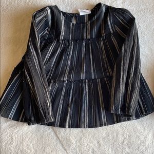 Black long sleeve top